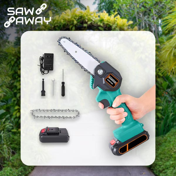 GartenSchnitt Pro – Die handliche Akku-Kettensäge für müheloses Schneiden
